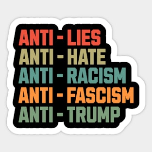 Anti Trump Sticker